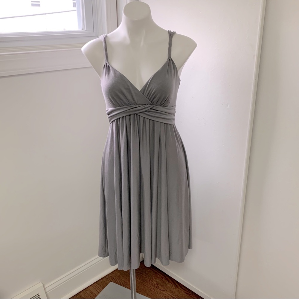 Loft gray jersey sundress